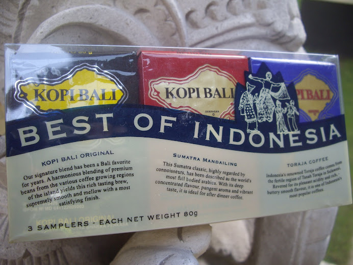 BEST OF INDONESIA--THREE PACK SAMPLER: KOPI BALI ORIGINAL, TORAJA COFFEE, SUMATRA MANDAILING