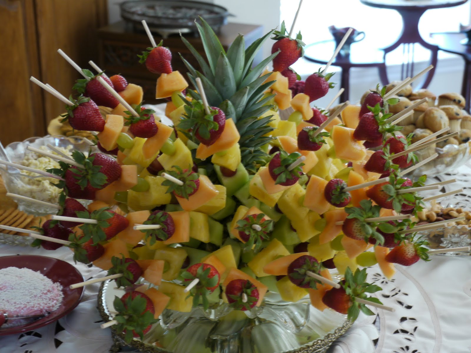Denise's Kitchen Fruit Kabob Centerpiece