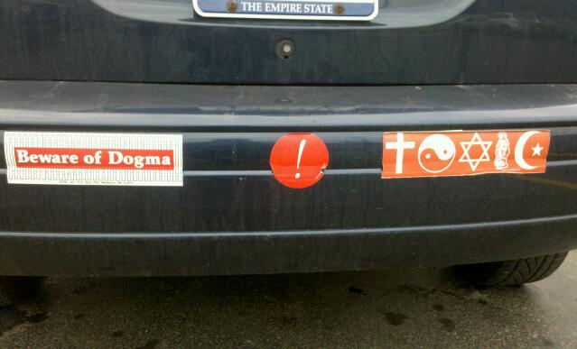 Finally, I've found the bumper sticker the Coexist and Tolerance folks 