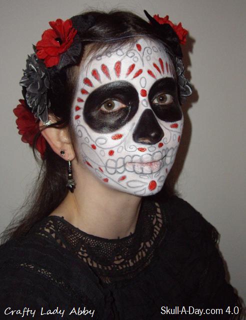 makeup skull. I did Sugar Skull make-up