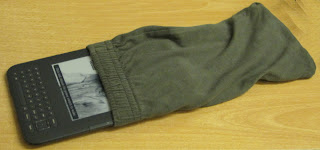 Kindle in a sock cover