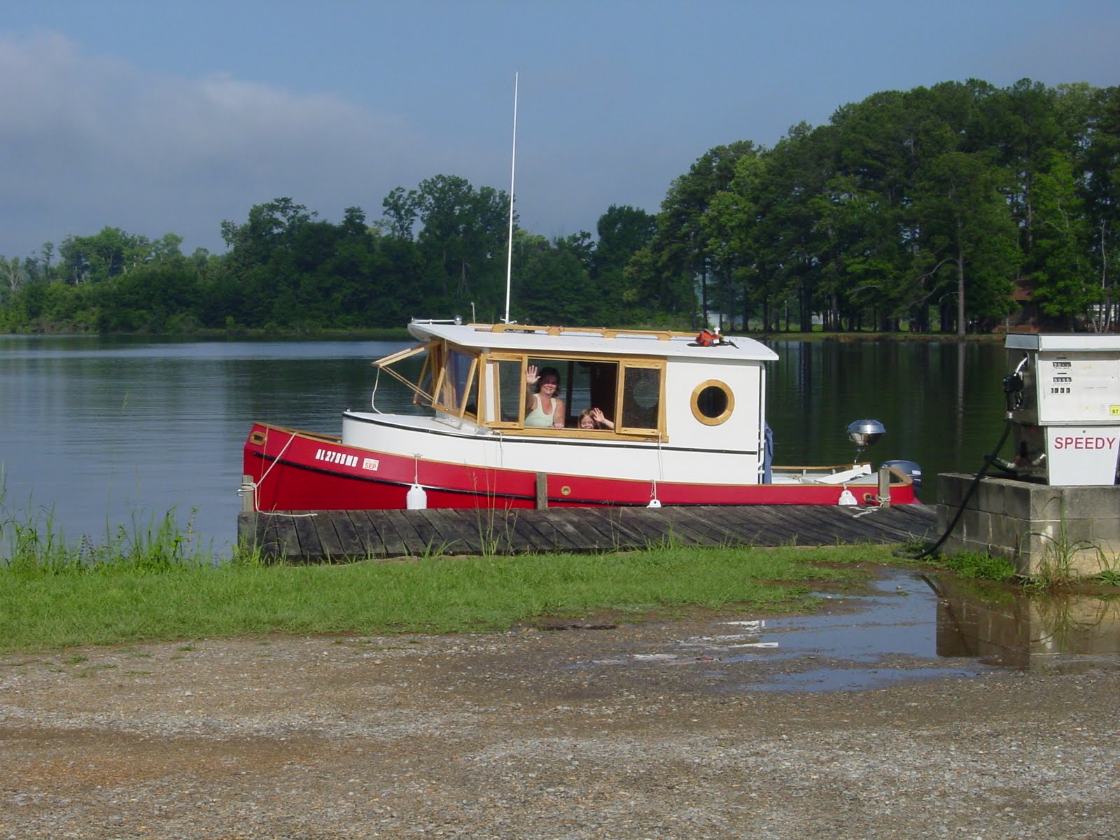 KnotSoFast Tugboat Travels Waiting at Miller's Ferry Lock and Dam