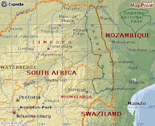 Close-up Map of S. Africa & Mozambique