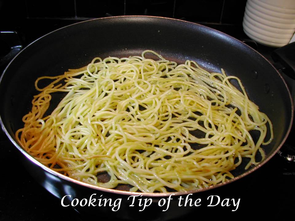 Cooking Tip of the Day Recipe Crispy Pasta and Eggs