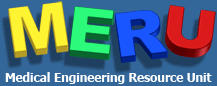 MERU logo: Medical Engineering Resource Unit.