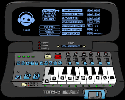 Image of the Tony-B Machine - An on-line musical sequencer.