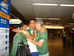 Andre Brasil despedida no aeroporto