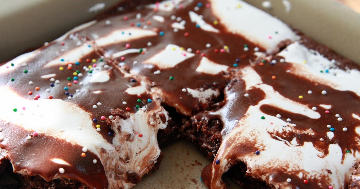 Lauren's Kitchen Marshmallow Swirl Brownies