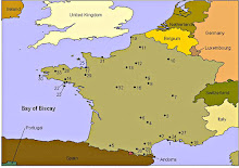 Map of the Sacred Sites of France
