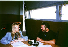 Con Silvina Cian en los ex estudios de Radio Nacional Santa Fe (Argentina)