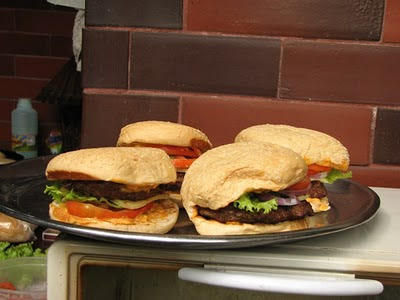 grilled burger Worcestershire