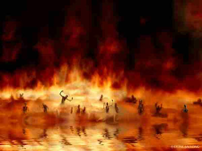 un infierno en llamas que se