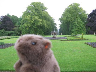 The Wombat in the gardens of Haddo House