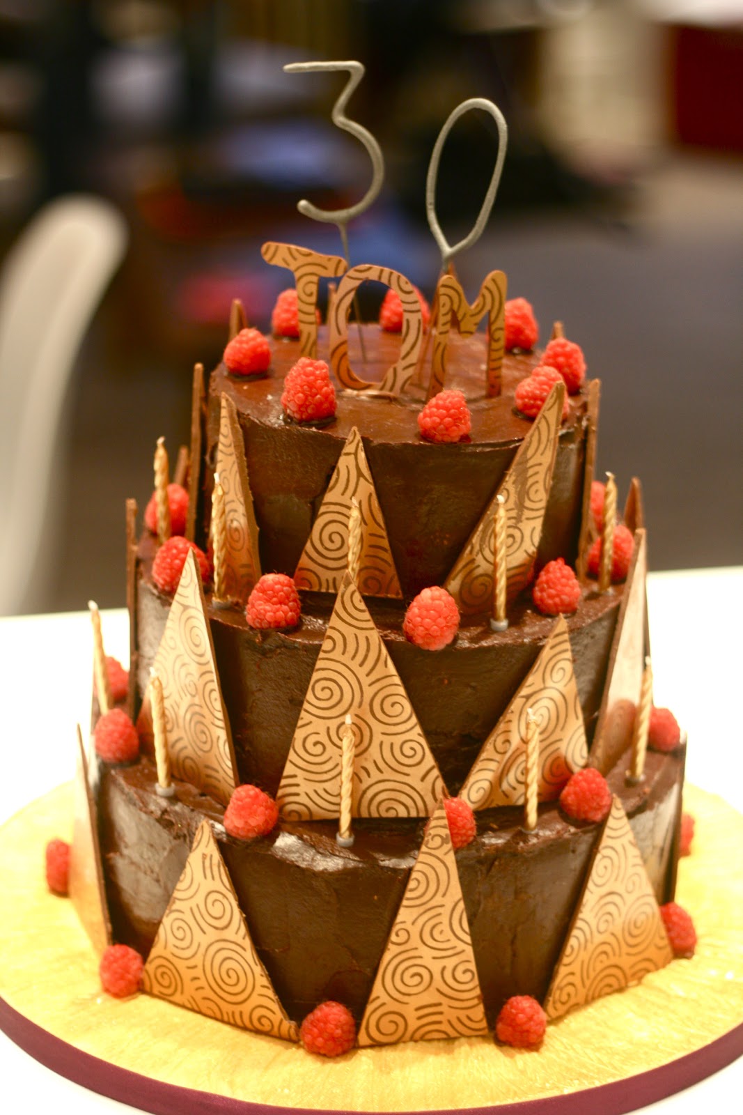 Milli's kitchen Tom's 30th Chocolate Crown Cake