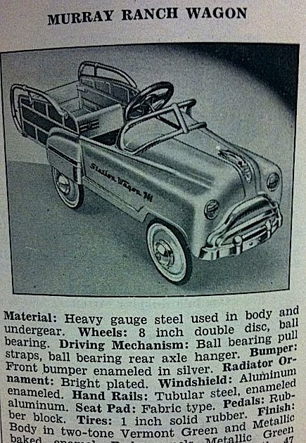 ranch wagon pedal car
