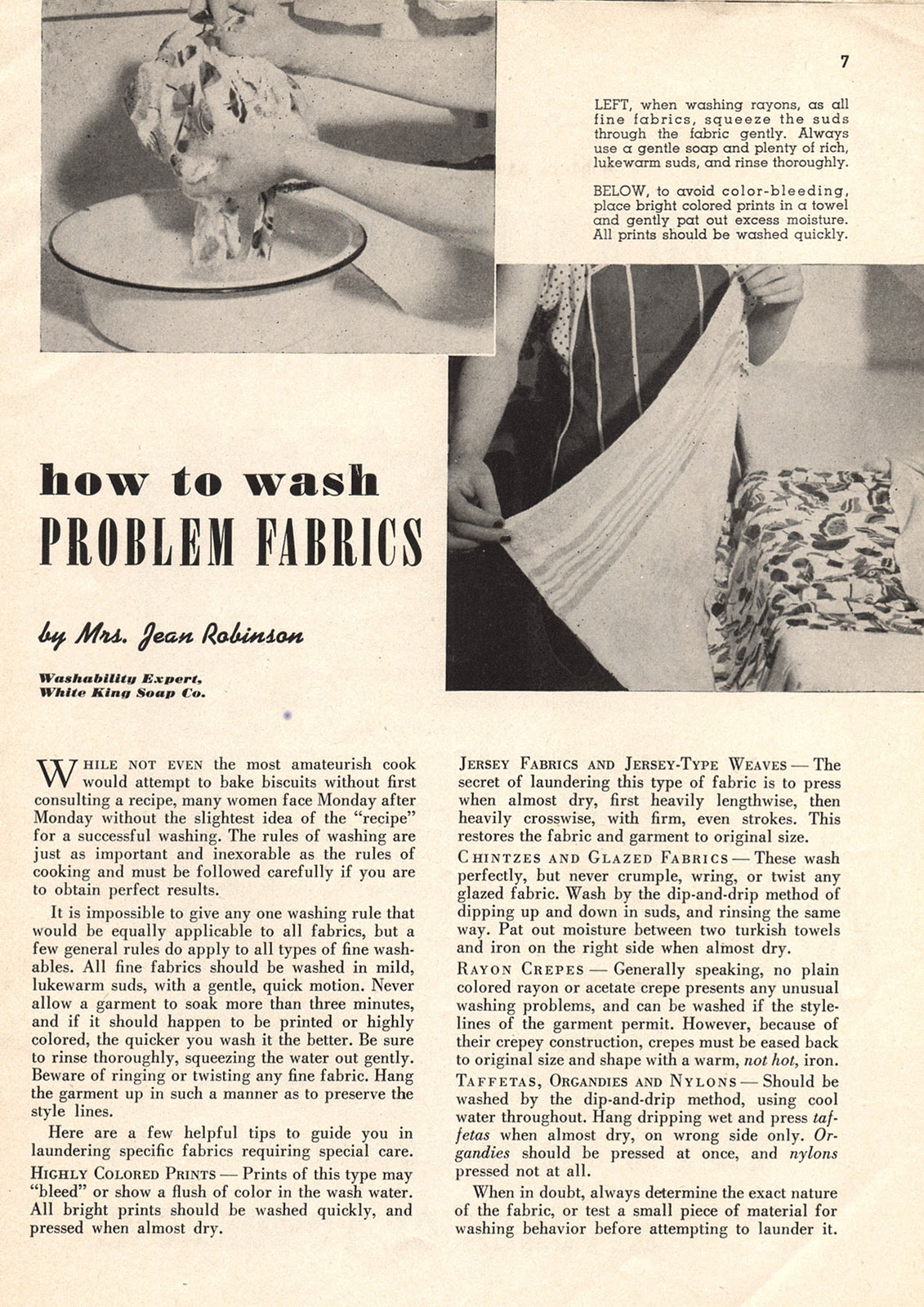 Things Your Grandmother Knew How To Wash Problem Fabrics