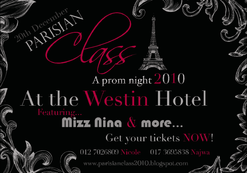Parisian Class, A Prom Event.