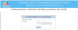 KEPUTUSAN RAE 2009-2