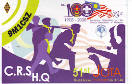9M1CSZ QSL Card (Front)