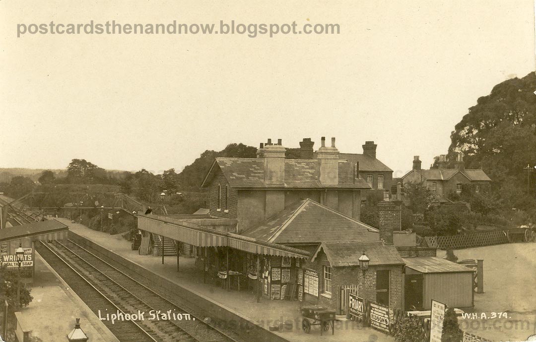 Postcards Then and Now Liphook Station, Hampshire c1912