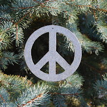 PB Style Peace Sign Ornament