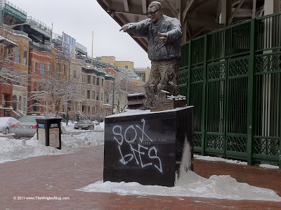 Harry Caray Statue Vandalized