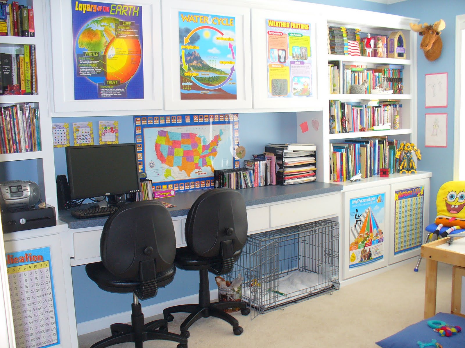 Bright and fun school room | Back to School: Coolest Learning Spaces