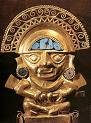 GOLDEN MAYAN STATUE