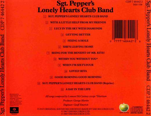 Resultado de imagen de canciones lista de sgt pepper's lonely hearts club band