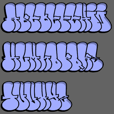 Tagging Bubble Alphabet