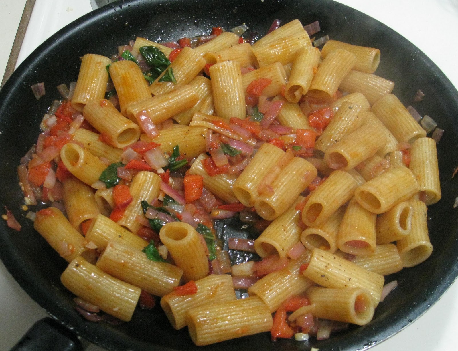 The Couple That Cooks Together... Pasta Fresca with Parmasean Crusted Chicken