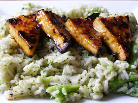 sticky lime and chilli tofu