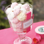 Fill a hurricane with yummy meringues or candies.