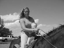 me and mommy on the horse