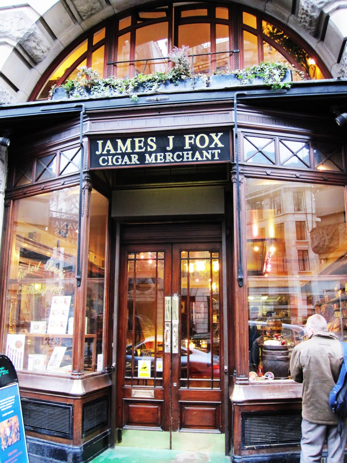 Phil & Julie's Adventure James J. Fox Cigar Store