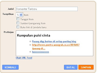 Cara Membuat Recent Comments Cara Membuat Recent Comments