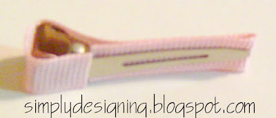 line+clip+04 | Hair Flower Week - How to Line an Alligator Clip and a WINNER! | 18 |