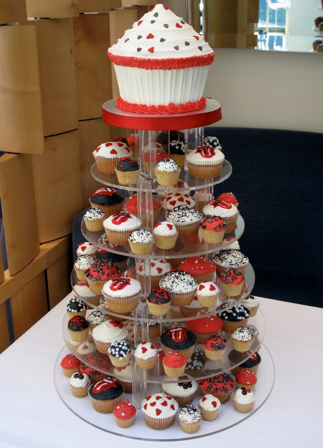 tower of cupcakes