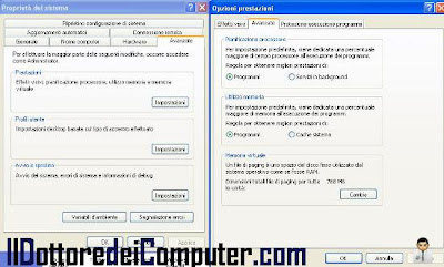 impostazioni memoria virtuale