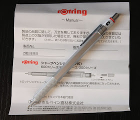 rOtring 600 2mm Drop Mechanical Pencil Matal Black Body Holder 2.0 Pen Hol 