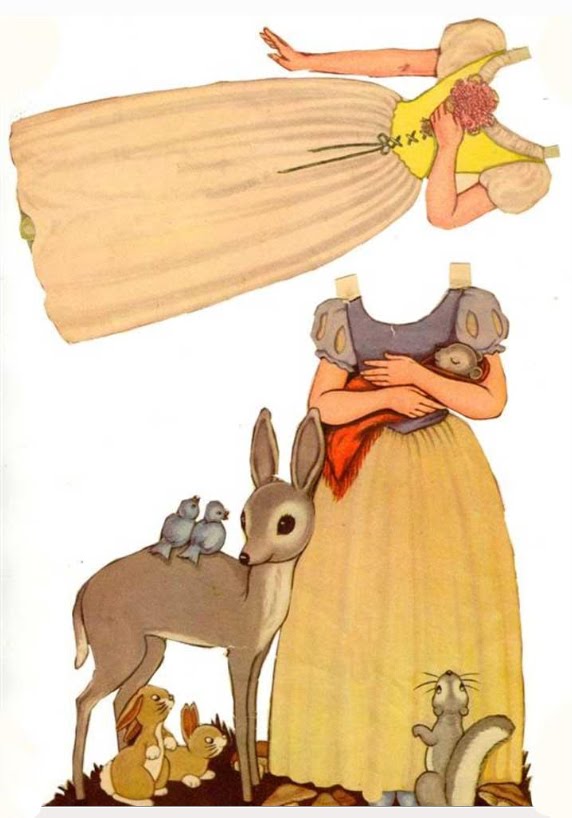 Filmic Light Snow White Archive 1938 Snow White CutOut Dolls, Whitman No. 2185