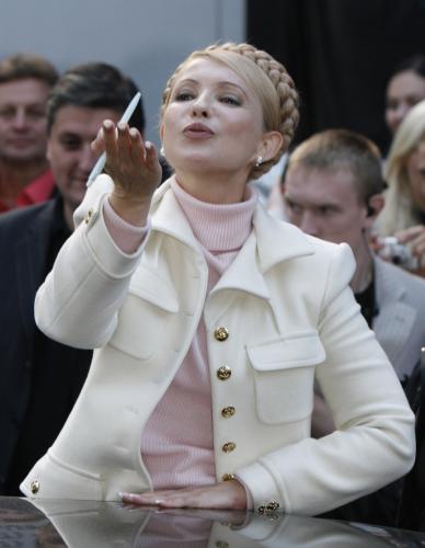 Yulia Tymoshenko's Classic Black Updo - wide 4