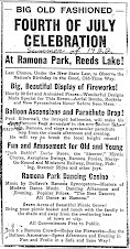 July 4 1922 Celebration! East Grand Rapids MI Ramona Park