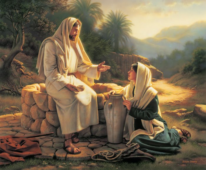 Samaritan Woman At The Well. to the woman at the well,