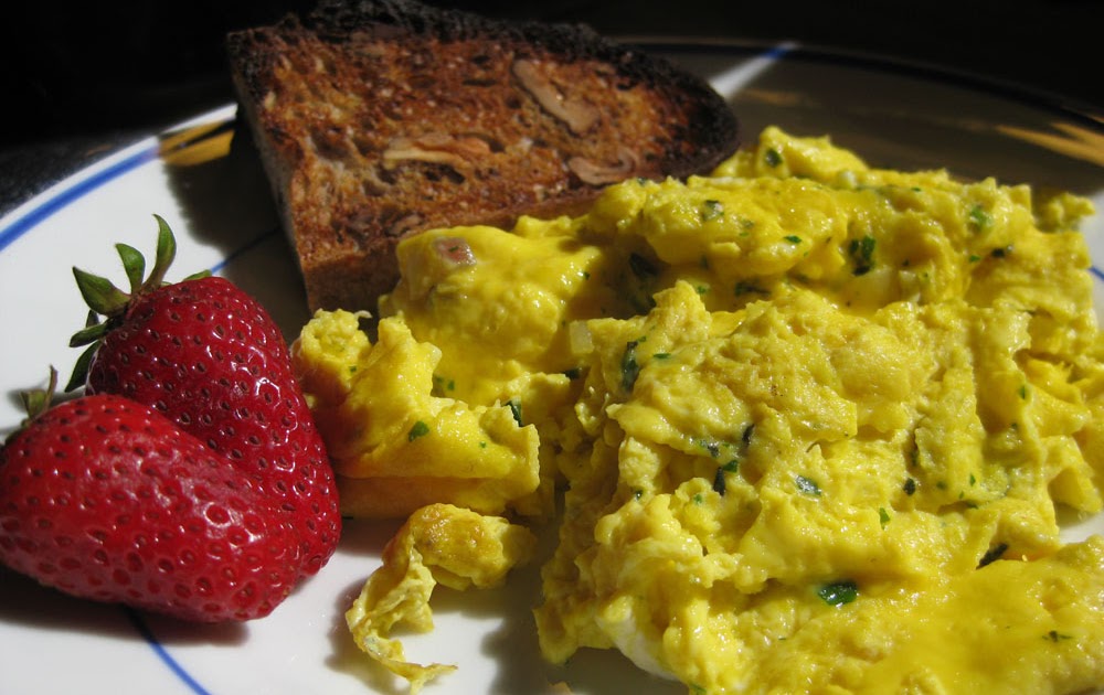 Christine Cooks Scrambled Eggs with Herbs