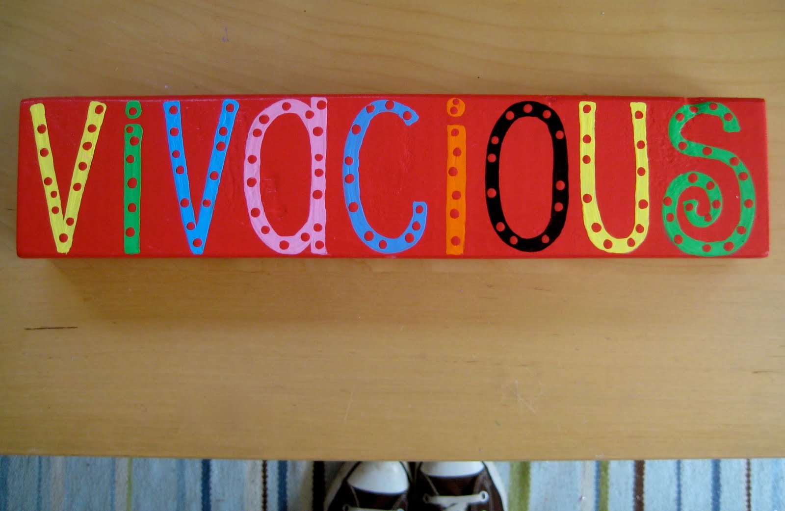 Sunnygirl Signs Multicolored letters!