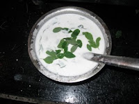 Batter with rice batter and drumstick leaves