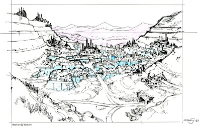 town sketch