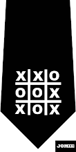 Black XO Game Design (Silk)