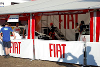 Kimi Räikkönen at Fiat's pit